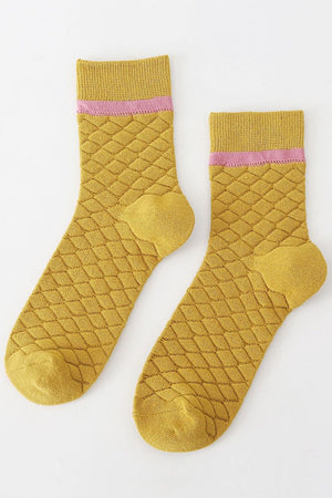 Quite Alright Quilted Socks | 4 colors |