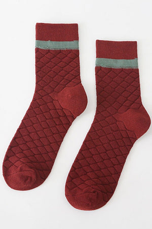 Quite Alright Quilted Socks | 4 colors |