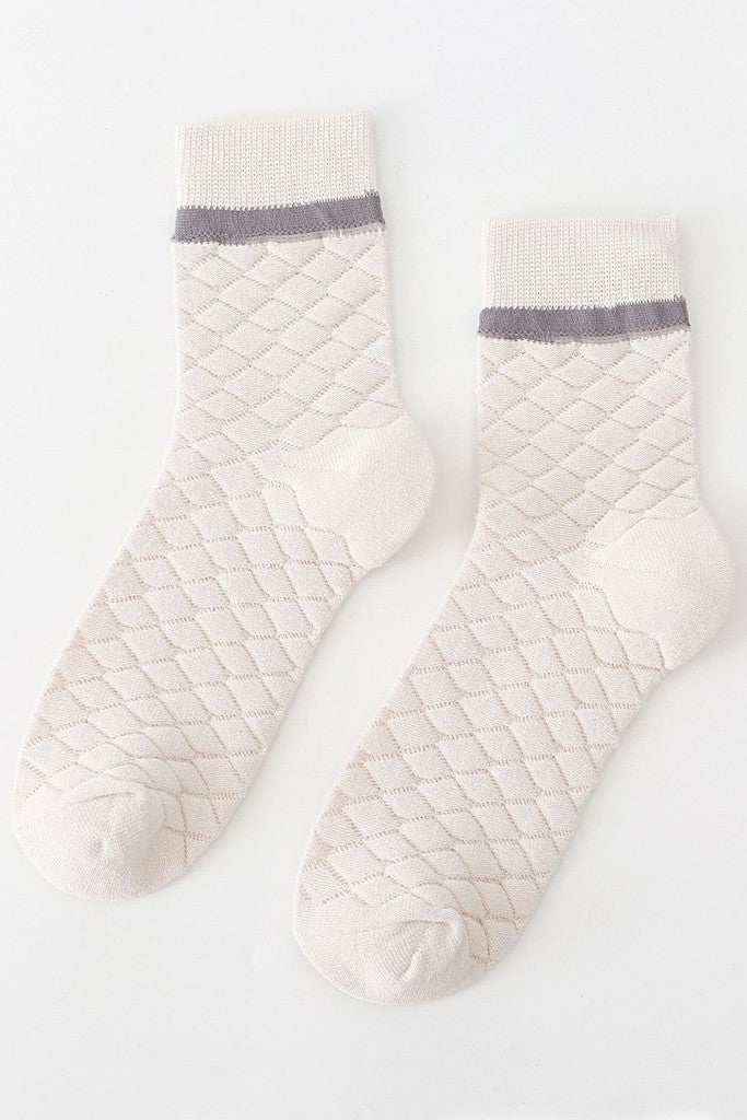 Quite Alright Quilted Socks | 4 colors |