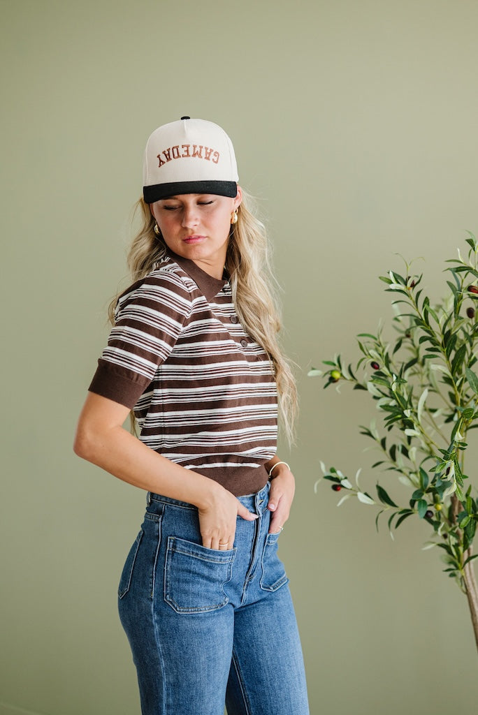 Vient Striped Polo