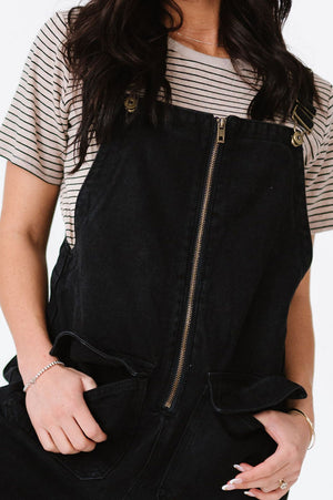 Cartland Washed Black Overalls