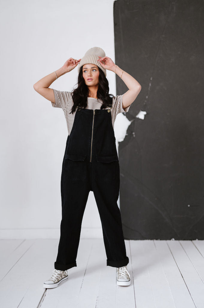 Cartland Washed Black Overalls