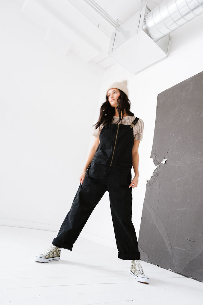 Cartland Washed Black Overalls