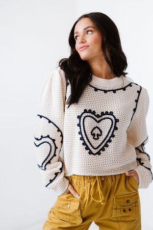 Love Affair Embroidered Top