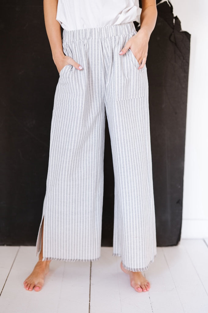 Maryann Striped Linen Pant