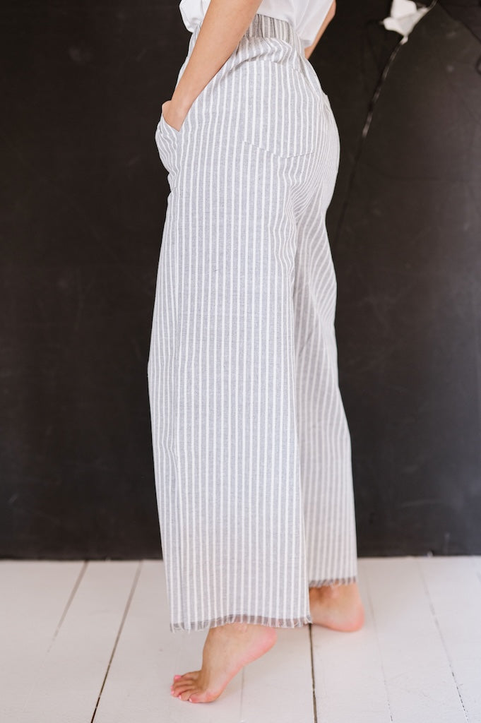 Maryann Striped Linen Pant