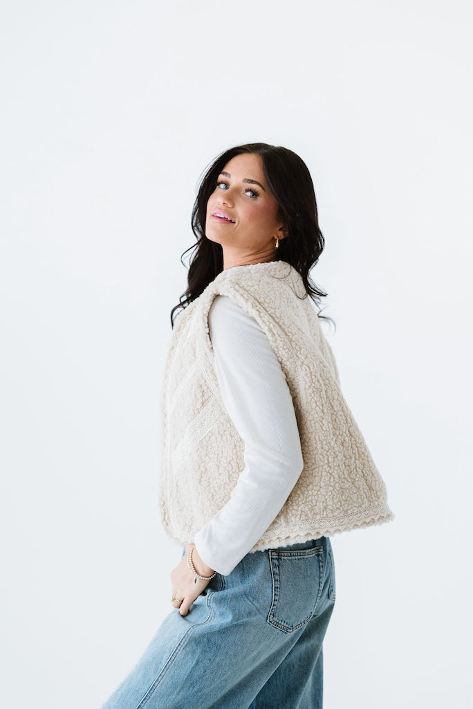 Verity Lace Trimmed Vest