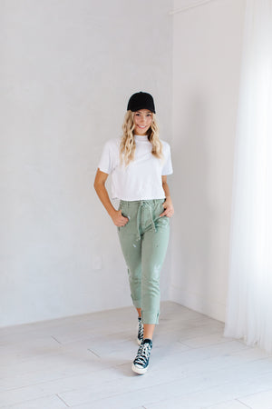 Splat Olive Pants