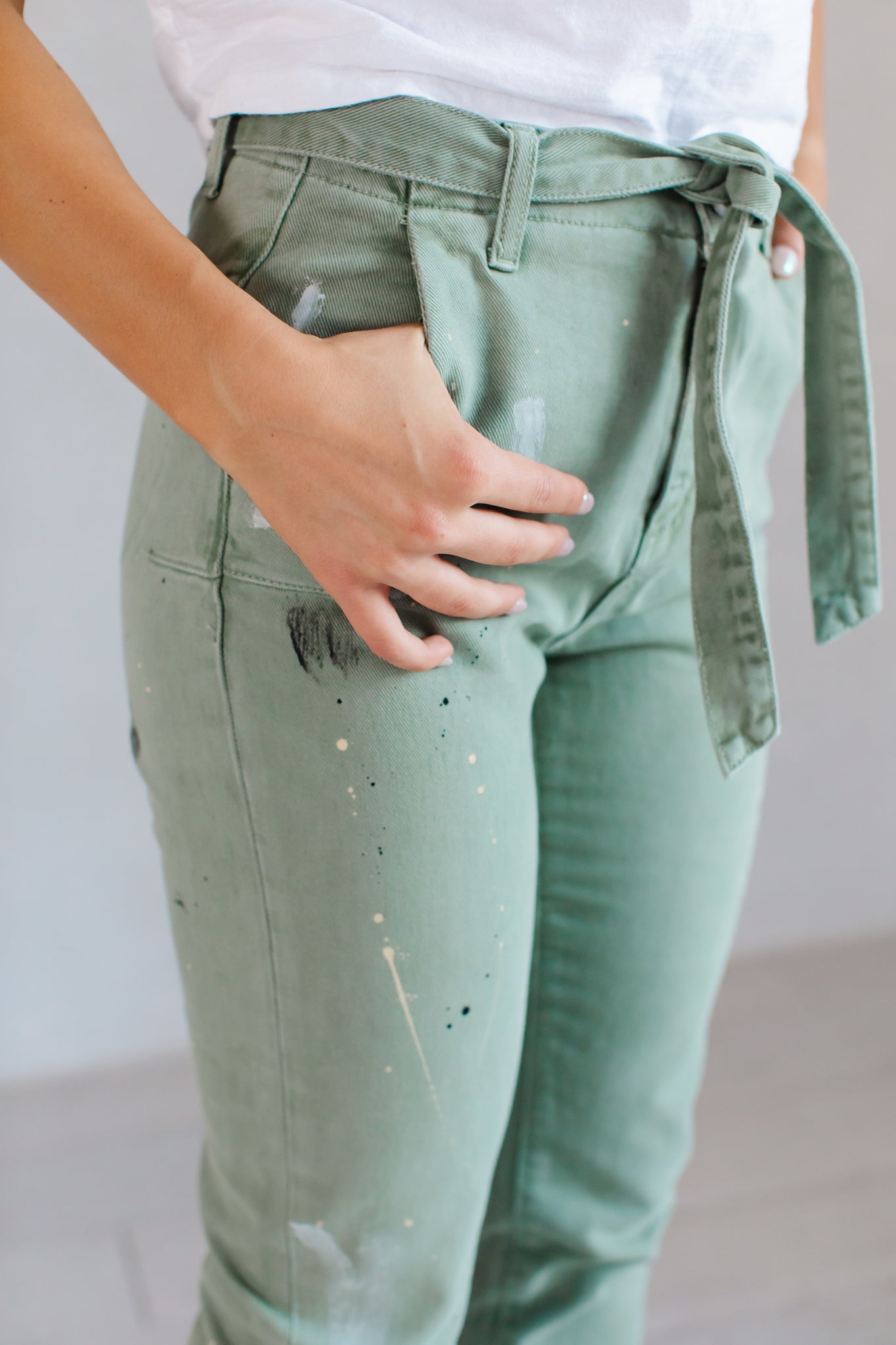 Splat Olive Pants