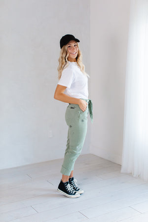 Splat Olive Pants