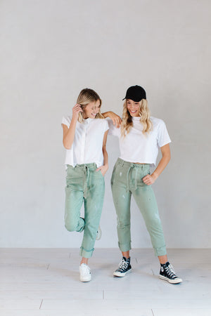 Splat Olive Pants
